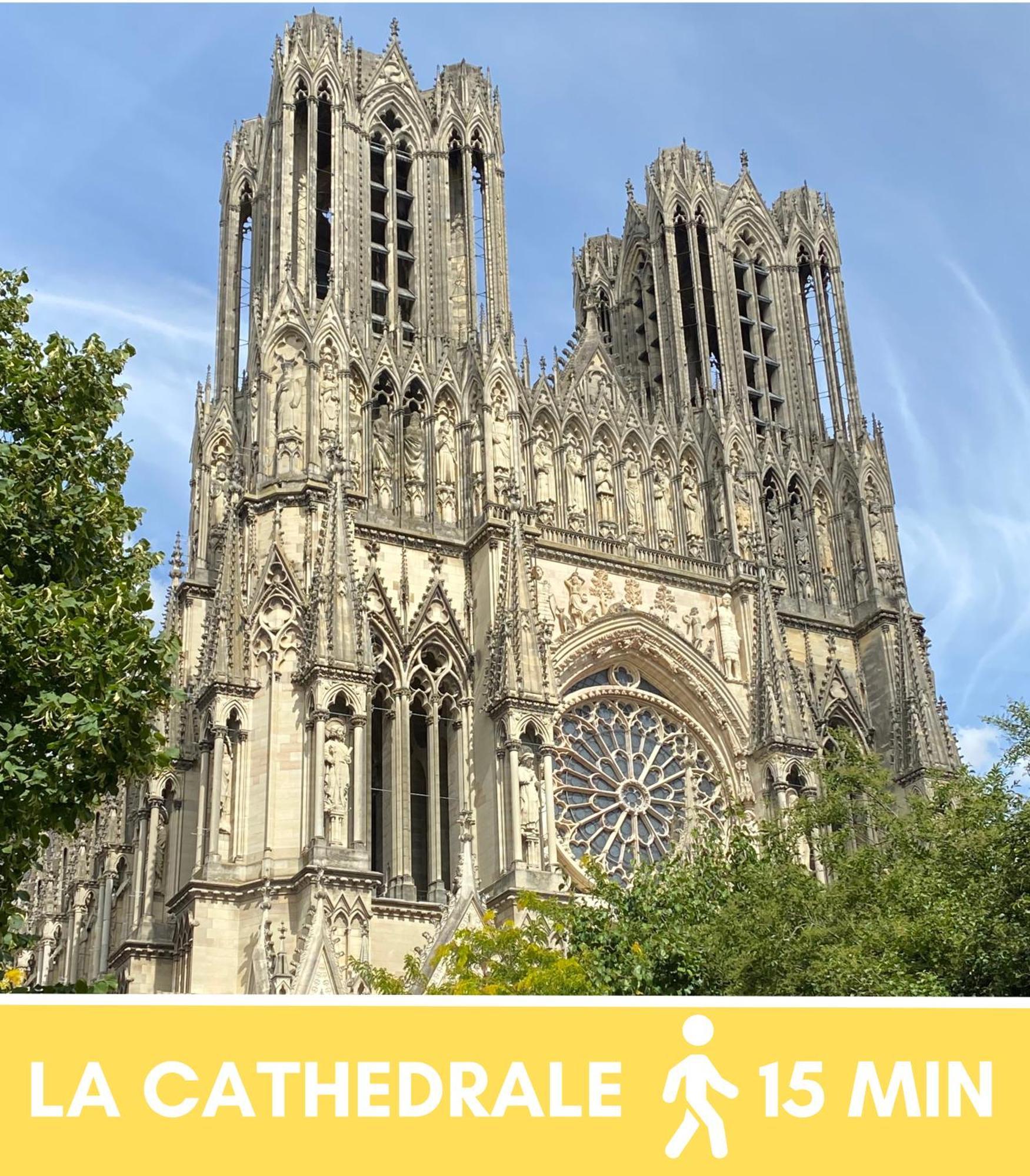 Le Remois - Charmant T2 - Renove - Parking - Cour Privative - Wifi Reims Bagian luar foto